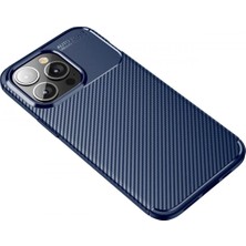 DS LLC Ieg™  Iphone 13 Pro Kılıf Auto Focus Karbon Kapak - Lacivert