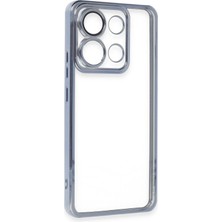 DS LLC Ieg™  Xiaomi Poco X6 Kılıf Razer Lensli Silikon - Açık Mavi