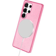 DS LLC Ieg™  Samsung Galaxy S25 Ultra Star Magsafe Kapak - Pembe