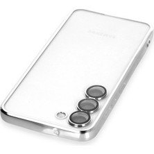 DS LLC Ieg™  Samsung Galaxy S23 Plus Kılıf Razer Lensli Silikon - Gümüş