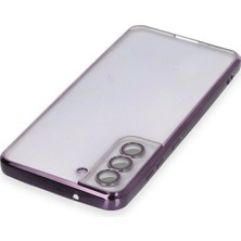 DS LLC Ieg™  Samsung Galaxy S21 Fe Kılıf Razer Lensli Silikon - Mor