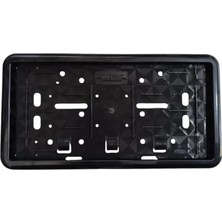 DS LLC Ieg™ Çerçeveli Motosiklet Plakalık Plaka Altlığı Siyah 26X17CM 1 Adet