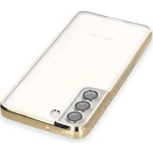 DS LLC Ieg™  Samsung Galaxy S22 Kılıf Razer Lensli Silikon - Gold