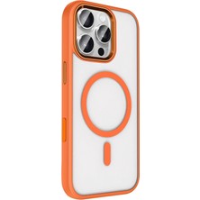 DS LLC Ieg™  Apple Iphone 16 Pro Max Terea Magsafe Kapak - Turuncu