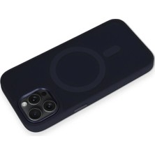 DS LLC Ieg™  Iphone 15 Pro Kılıf Oslo Magsafe Kapak - Lacivert