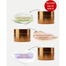 S&C Alicia Küba'dan Gelen 3'lü Gençlik Sırrı-Propolisli Göz & Aloe Vera Gece & Anti-Age