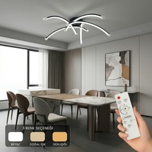 Avizego Horen LED Plafonyer Avize 3 Renk Kumandalı