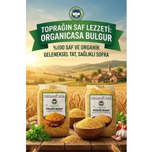 Organicasa Organik Pilavlık Bulgur 750 gr + Organicasa Organik Köftelik Bulgur 750 gr