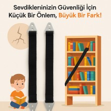 Dextron Bebek Çocuk ve Deprem  Mobilya Sabitleme Koruyucu Kemeri Metal Vidalı (2 Adet)