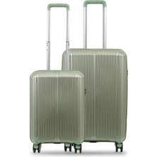 GROUND Sirius 2'li Valiz Seti Orta-Kabin(Küçük) Mint Yeşili - 10728