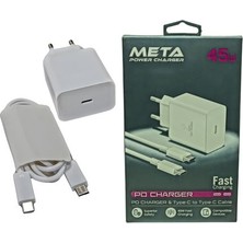 Meta MP4511BCC 45W  Pd& Type-C To Type-C Kablo