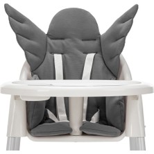 Wellgro Angel Wings Gri Çok Amaçlı Mama Sandalyesi Minderi Ergonomik Tasarım ile Rahatlık Sağlar