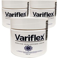 Variflex 150 ml Varicosel Cream Büyük Boy Bacaklara Krem 3 Adet