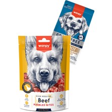 Wanpy Marbled Köpek Ödül Et Parçaları 100 G Wanpy Tahılsız Sığır Etli Yetişkin Köpek Maması 50 gr Hediyeli