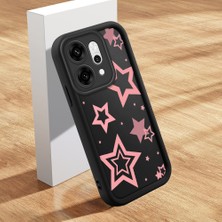 HONTINGA Oppo Reno 14 Pro 5g ile Uyumlu Kılıfı Düşüme Önleyici Basitlik Anti Düşme Kamera Korumali Şirin Kelebek Siyah Desen Yumuşak Silikon Telefon Kılıfı Kadın ve Erkek Için Uygundur K2-0404
