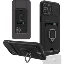 Sb Shopping Iphone 12 Kılıf Zuma Kartvizitli Yüzüklü - Siyah