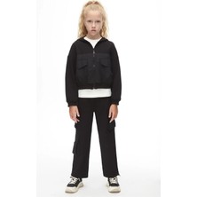 Nk Kids Kız Çocuk Fermuarlı Hırka Siyah 37316