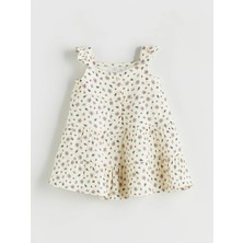 Lc Waikiki Yeni Sezon Kare Yaka Çiçekli Kız Bebek Elbise