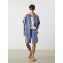 Lc Waikiki Yeni Sezon Rahat Kalıp Keten Karışımlı Erkek Şort