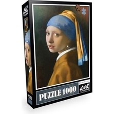 Neverland 1000 Parça İnci Küpeli Kız Puzzle Zorluk Seviyesi Orta Karton Materyal ile Eğlenceli Deneyim