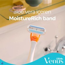 HDY Store Gillette Venus Riviera 2'li Kadın Tıraş Bıçağı Desenli Hassas Cilt Dostu Kullan At