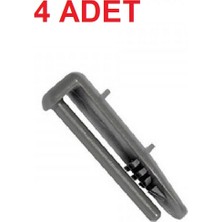 FArfan 4 Adet | Arçelik | Beko | Altus Bulaşık Makinesi Üst Sepet Arka Stoperi Gri – Ray Pimi / Sepet Durdurucu