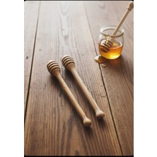 WoodBay Zeytin Ağacı Ahşap Bal Kaşığı – 16 cm | Doğal & Sağlıklı Sunum 2 Adet