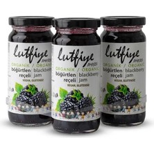 3lü Set Lutfiye Organik Böğürtlen Reçeli 280 gr