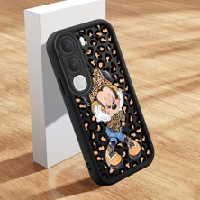 HONTINGA Vıvo Y31 5g ile Uyumlu Kılıfı Düşüme Önleyici Basitlik Anti Düşme Kamera Korumali Şirin Kelebek Mickey Desen Yumuşak Silikon Telefon Kılıfı Kadın ve Erkek Için Uygundur K2-0398