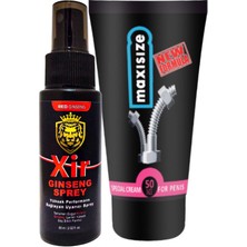 Xir Delayspray 60 ml + Maxi Size Cream 50 ml Krem: Erkeğe Zaman Stop Set