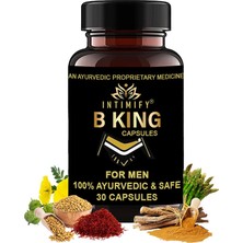 B King Erkeklere *ashw.ag.an.dhaa* Gokshura Shatavari Safed Musli Shudha Shilajit 30LU Destekleyici