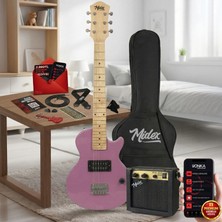 Midex CEG-34PK Amfili Full 1/2 34 inç Elektro Gitar Seti Pembe