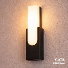 Cata ( CT-7067 ) Hawai 10W LED Aplik | 950 Lümen | 3200K Günışığı | IP44 | LED Efektli Dış Mekan