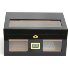 Premium Quality PremiumQuality Pereira Humidor Puro Kutusu Siyah Lake Orijinal İspanyol Sedir Ağacından Üretim