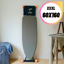 Asev Home Ütü Masası Kılıfı Keçeli Ipli Stoperli Battal Boy 60X160 cm Premium