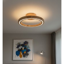 Woodpecker Yuvarlak Ahşap LED Tavan Lambası **handmade**
