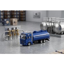 Farbu Oyuncak Çek Bırak 19CM Iş Makinası Temalı Tanker Detaylı Tanker Kapakları Açılabilir Oyuncak Tır