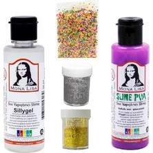 Südor Fosforlu Mor Renkli Slime Seti 70 ml Eğlenceli Aktivite 3+ Yaş İçin Yaratıcı Oyun