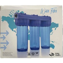 Daire Bina Girişi 3'lü Kireç Önleyici Filtre