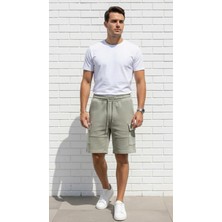 Plus Scorpion Erkek Kargo Şort Slim Fit – Cep Detaylı, Premium Kumaş, Günlük Şık Şort