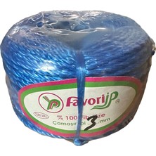 Favori Ip Halat FH03 Pp Naylon Burgulu Örgü Çamaşır Ipi - Mavi - 100 Metre - 1 Adet