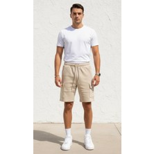Plus Scorpion Erkek Kargo Şort Slim Fit – Cep Detaylı, Premium Kumaş, Günlük Şık Şort