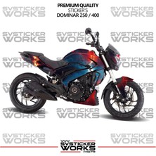 Bajaj Dominar 250 / 400 Kaplama Sticker Magma Design Motor Kaplama Modeli Hazır Kit Tüm Modeller Uyumlu
