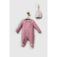 Moi Noi Flowers Şapkalı Tulum MNB1262 Mürdüm