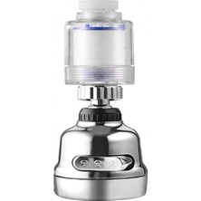 Marsilyan Filtreli Krom 3 Fonksiyonlu  Oynar Musluk Başlığı - 360 Derece Dönebilen