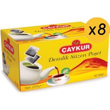 Çaykur Süzen Demlik Poşet Çay 200 gr 40'lı x 8 Adet
