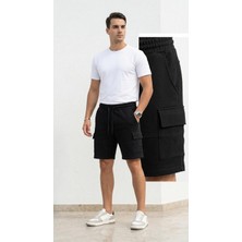 Plus Scorpion Erkek Kargo Şort Slim Fit – Cep Detaylı, Premium Kumaş, Günlük Şık Şort