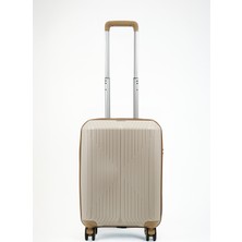 GROUND Sirius Kabin(Küçük) Boy Valiz Kemik-Gold - 10728