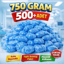Ege Toptan 750 gr Galoş 500+ Adet Kalın Dayanıklı Tek Kullanımlık Ayakkabı Koruyucu