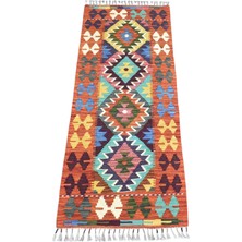 Zehra Abla Halı Yeni El Dokuma Nadir Cerit Yörükleri Meşhed Iran Mini Yolluk Yün Kilim 7238